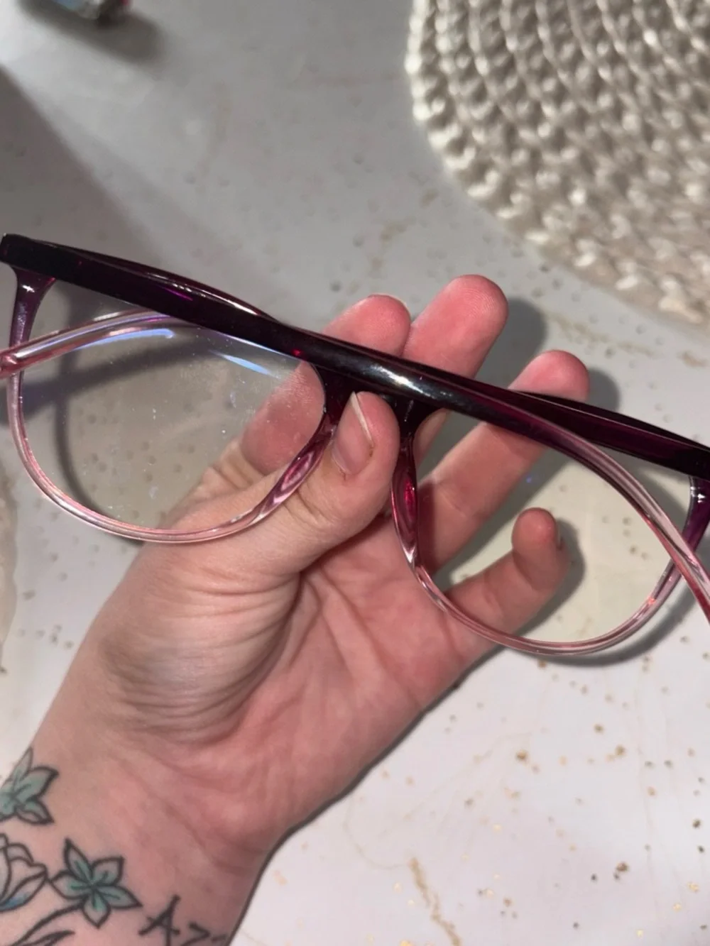 Stylish Women's Purple Gradient Eyeglass Frames